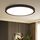 ZMH Deckenlampe LED Deckenleuchte Flach - 18W Badlampe 4000K Ø23cm Schlafzimmer Küche Deckenbeleuchtung Schlafzimmerlampe IP44 Wasserdicht Flurlampe Schwarz Küchenlampe Rund für Bad Flur Wohnzimmer