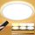 Deckenlampe Led Deckenleuchte Dimmbar mit Fernbedienung - 24W 2400LM Ø30cm H2.4cm Rund Flach LED Panel Decke Lampe für Schlafzimmer Badezimmer Küche Wohnzimmer Kinderzimmer 3000K-6500K IP44 Ultra Dünn