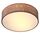 MONZANA® Deckenlampe Sternenhimmel Wohnzimmer Schlafzimmer E27 Taupe Rund 30cm Stoffschirm 1-Flammig 40W Küche Lampe Deckenleuchte Stoffdeckenlampe