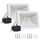 CLY 2 Stück 50 W LED-Strahler für den Außenbereich, LED-Strahler für den Außenbereich, 4300 lm, Sicherheitslicht, wasserdicht IP66, Außenstrahler kaltweiß, 6500 K, für Garten, Flur, Terrasse, Patio