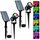 T-SUNUS Solar Gartenleuchte mehrfarbig, Gartenstrahler Solar RGB mit 6 Farbwechsel IP65 Wasserdicht, Solar Strahler Solarlampen farbig für Garten Baum Gartenweg Wand 2 Stück