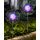 Joysing Gartendeko Solar Gartenleuchte Außen, 2 Stück 120 LED Gartenbeleuchtung Solar, 8 Modi Solar Feuerwerk Lichter Wasserdicht Gartenstecker Solarlampen für Garten Rasen Terrasse Ddeko - Mehrfarbig