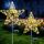Joysing Gartendeko Solar Gartenleuchte Außen Stern 2 Stück 75 LED Gartenstecker Beleuchtet, 8 Modi Gartenstecker Stern wasserdichte Weihnachtsstern for Garten Weihnachten Deko