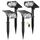 Linkind solarlampen Solar Strahler mit Bewegungsmelder 6500K Kaltweiß, 3 Modi (inkl. Dauerlicht), 1000Lm Helle Solar Aussenlampen von 2 Montage, IP67 Gartenstrahler für Weg, 4 Stück