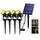 T-SUN Solarleuchte Garten, 4 Stück LED Gartenbeleuchtung Solar, Gartenstrahler Solar, 3000K Warmweiß, Wasserdicht LED Solarlampe, Gartenlampe, Wegeleuchte, Spotbeleuchtung