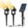 CORESLUX Solar Gartenleuchten Solarlampen für Außen Garten IP65 Wasserdicht Gartenleuchte Solar Gartenbeleuchtung 3000K LED Solarstrahler für Außen Gartenweg Bäume Sträucher (2 Licht)