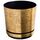 KORAD Blumentopf/Übertopf Altgold 26 cm - Pflanzkübel aus Hochwertiger Kunststoff - Dekorativer Gold Topf für Pflanzen