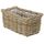 Dehner Rattan-Pflanzkasten, ca. 60 x 23 x 20 cm, Rattangeflecht, grau/braun