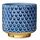 Bloomingville Blumentopf Home - Dekorative Blumentöpfe für den Innenbereich, Retro-Stil, kreativ, S (10 cm Ø), Blau, Keramik