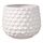 Bloomingville Pinecone Blumentopf, dekorativ, Farbe für den Innenbereich, Retro-Stil, kreativ, S (9,5 cm Ø), Weiß, Keramik