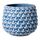 Bloomingville Pinecone Blumentopf, dekorativ, Farbe für den Innenbereich, Retro-Stil, kreativ, S (9,5 cm Ø), Blau, Keramik