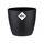 Elho Brussels Rund Mini 7 - Blumentopf - Lebhaft Schwarz - Drinnen - Ø 6.7 x H 6 cm