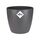 elho Brussels Rund Mini 9.5 - Blumentopf für Innen - Ø 10.0 x H 8.9 cm - Schwarz/Anthracite