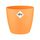 Elho Brussels Rund Mini 12,5 - Blumentopf - Sunrise Orange - Drinnen - Ø 13 x H 11.4 cm