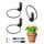 NACETURE Pflanzenaufhänger für den Innen- und Außenbereich, Ringhalter, 3er-Set – Wandhaken, Metall, Pflanzenständer, 10,2 cm, Pflanzgefäße – schwarzes Blumentopf-Ring-Set (10,2 cm, 3er-Pack)