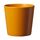 Soendgen Keramik Blumenübertopf, Dallas Esprit, mango-orange, 19 x 19 x 18 cm, 0078/0019/1862