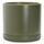 D'vine Dev 35,6 cm Keramik-Pflanztopf mit Ablaufloch und Untersetzer, Zylinder, runder Pflanztopf für den Innenbereich, Olivgrün, 94-O-G-J
