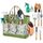 Grenebo Gartenwerkzeug Set,9 Stück Garten Werkzeug mit Gartengeräte Organizer Handtasche, Rostfreies und ergonomisches Gartengeräte Set, Ideale Gartengeschenke für Frauen für Gartenliebhaber geeignet.