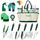 DEWINNER Gartenwerkzeug-Set, Handwerkzeug-Geschenkset, Außentür, Garten, Umpflanzen, Gabel für Gärtner, Kelle, Umpflanzer, Kultivator, Unkrautjäten, mit robuster Aufbewahrungstasche zur Aufbewahrung
