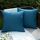 EMEMA Kissenbezug Outdoor Wasserdicht Sofakissen Wasserfest Dekokissen Kissenbezüge Dekorativ Kissen Kissenhülle aus Polyster für Garten Sofa Wohnzimmer Bett 2er Set 40x40 cm Navy blau