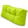 Spatium Palettenkissen Set abnehmbar Bezug wasserdicht gesteppt Palettenauflage Palettenpolster Palettensofa Palettenmöbel Apfelgrün Ruckenkissen 120x50x15