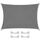 CelinaSun Sonnensegel inkl Befestigungsseile Premium HDPE wetterbeständig atmungsaktiv Rechteck 2,5 x 3 m anthrazit