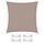 CelinaSun Sonnensegel inkl Befestigungsseile Premium HDPE wetterbeständig atmungsaktiv Quadrat 2 x 2 m Taupe