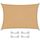 CelinaSun Sonnensegel inkl Befestigungsseile Premium HDPE wetterbeständig atmungsaktiv Rechteck 2,5 x 5 m Sand beige