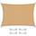 CelinaSun Sonnensegel inkl Befestigungsseile Premium HDPE wetterbeständig atmungsaktiv Rechteck 3,5 x 4,5 m Sand beige