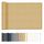 HENG FENG Balkon Sichtschutz 90x200cm, Wasserdicht, Wetterfest und 95% UV-Schutz, 160g/㎡ PES Balkonverkleidung Balkonabdeckung Balkonbespannung mit Kabelbindern, Sand