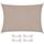 CelinaSun Sonnensegel inkl Befestigungsseile Premium PES wasserabweisend imprägniert Rechteck 2,5 x 3,5 m Taupe
