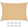 CelinaSun Sonnensegel inkl Befestigungsseile Premium PES wasserabweisend imprägniert Rechteck 3 x 5 m Sand beige