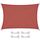 CelinaSun Sonnensegel inkl Befestigungsseile Premium PES wasserabweisend imprägniert Rechteck 3 x 6 m terrakotta