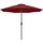Abccanopy Sonnenschirm 228 cm, 274 cm, 305 cm mit Druckknopf für Garten, Terrasse, Hinterhof und Pool, 6 Rippen, 13+ Farben 10FT burgunderfarben
