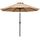 ABCCANOPY Terrassenschirm, 3 m, wasserdicht, Tischschirm mit Druckknopf, Neigung und Kurbel, 8 Rippen, UV-Schutz, Poolschirm für Garten, Rasen, Deck und Hinterhof (Khaki)