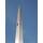Sonnensegelmast Pfosten Edelstahl 3m eckig 6cm 2 Ösen Q6030/2-2 Ohne Hülse