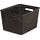 Curver My Style 196897 Aufbewahrungskorb, stapelbar, Rattanoptik, groß, 30 l, schokoladenfarben