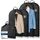 Bruce.® 4x Kleidersack Kurz - 2x 100x60 cm & 2x 120x60 cm – Atmungsaktive Kleiderhülle für Anzug, Jacke & Hemd – 120 GSM Materialstärke – Anzugtasche für Reisen & Aufbewahrung - Kleidersäcke herren
