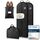 Bruce.® 2x Kleidersack Lang 160x60 cm inkl. 1x Schuhbeutel – 120 GSM Premium Kleiderhülle für Abendkleid, Robe & Trachten – Atmungsaktive Schutzhülle für Reisen & Kleiderschrank - Kleidersäcke herren