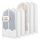 Bruce.® 6x Kleidersack Transparent - 3x 100×60 cm & 3x 120x60 cm – Atmungsaktive Kleiderhüllen aus PEVA für Anzug, Mantel, Kleid & Jacke – Für Reise & Aufbewahrung - Kleidersäcke herren