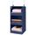 GRANNY SAYS Kleiderschrank Organizer Hängend, hänge Organizer mit 3 Fächern, 1 Stück Hängeaufbewahrung Schrank, Marineblau Kleiderschrank Hängeregal, Faltbare hänge Regal Stoff, Hanging Organiser