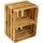 Massive Schuh- Bücherregalkiste Obstkiste Weinkiste Maße ca 50 x 40 x 31cm xxxaus dem Alten LandxxxWeinkisten Obstkisten Holzkiste Dekokiste Regal (Natur quer) (1, Geflammt, kurze Unterteilung)