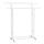 SONGMICS Kleiderständer auf Rollen, Garderobenständer aus Metall, Garderobenstange, Kleiderstange ausziehbar, höhenverstellbar, mattweiß HSR012W01