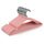 KEPLIN – 20er-Pack hochwertige, gummibeschichtete Metallbügel – strapazierfähig – platzsparender Organizer, Kleiderbügel für Kleiderschränke, Garderoben, Kleiderstangen (rosa)