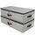 iwill CREATE PRO Unterbettwäsche Organizer Große Aufbewahrungsbehälter mit strapazierfähigem Stoff, 4 verstärkte Griffe, für Kleidung, Schuhe, Decken, Pullover, Spielzeug, Dunkelgrau, 2er Pack