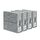 SUOCO SheetCube Bettlaken-Set, Organizer, 4 Stück (Queen-Size- oder King-Size), faltbare Aufbewahrungsbox für Bettbezug-Set, Leinen-Schrank-Organizer für Bettwäsche, Kleidung, Decken, Grau