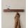 Kazai. Wandgarderobe 'Toke' | Moderne Design-Garderobe mit verdeckten Wandhaken | Garderobenpaneel aus Massivem Echtholz-Furnier | Walnuss