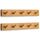 LARHN Garderobenhaken Holz (2 Stück) - Garderobenleiste Holz mit 5 Haken - 43 cm - Kleiderhaken Wand - Wandgarderobe für Flure, Garderoben, Schlafzimmer und Badezimmer
