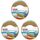 tesa Doppelseitiges Klebeband Universal - Vielseitiges Klebeband für Verpackungen, Deko und Teppiche oder zum Basteln - 25 m x 50 mm (Packung mit 3)