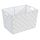 WENKO 19883100 Aufbewahrungskorb Adria M Weiß - Badkorb, 100% Polypropylen, 35 x 22 x 25.5 cm, Weiß